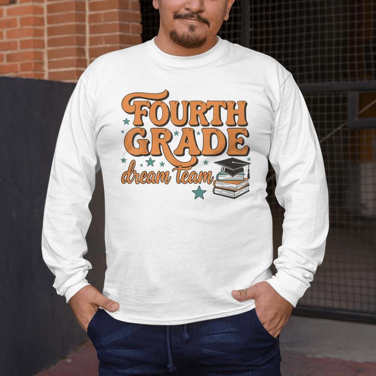 4th Grade Back To School Fourth Grade Dream Team Teacher Men's Long Sleeve T-Shirt, funny design 4th Grade Back To School Fourth Grade Dream Team Teacher Men's Long Sleeve T-Shirt, funny design