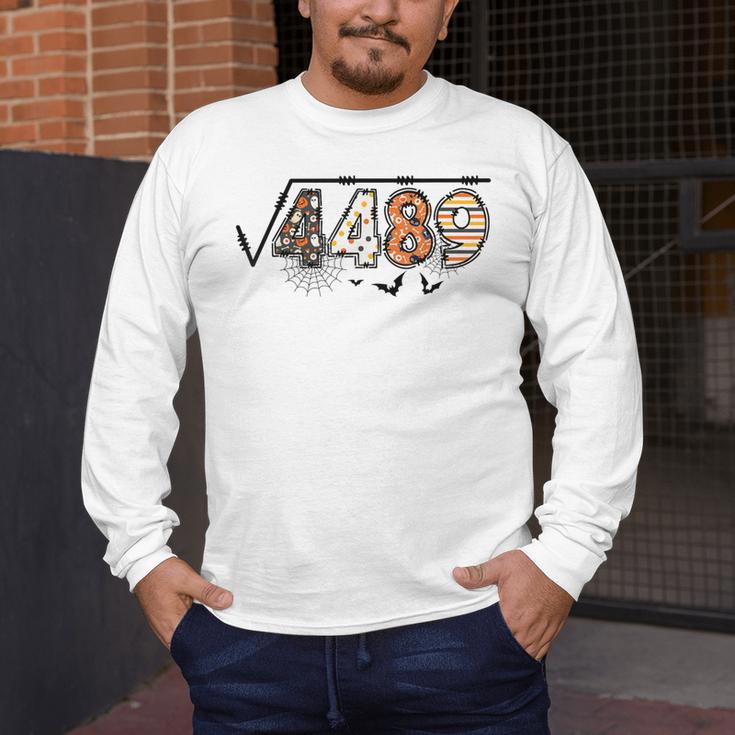 6 7 Square Root Of 4489 Slang Math Teacher Halloween Men's Long Sleeve T-Shirt, funny design 6 7 Square Root Of 4489 Slang Math Teacher Halloween Men's Long Sleeve T-Shirt, funny design