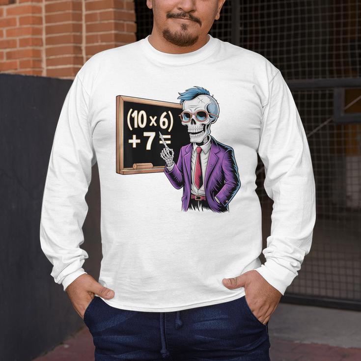 67 Math Teacher Meme Brainrot Six Seven Halloween Equation Men's Long Sleeve T-Shirt, funny design 67 Math Teacher Meme Brainrot Six Seven Halloween Equation Men's Long Sleeve T-Shirt, funny design