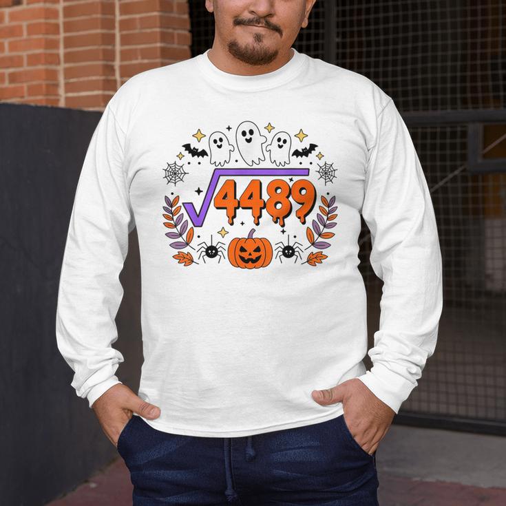 67 Meme Square Root 4489 Teen Six Seven Slang Math Teacher Men's Long Sleeve T-Shirt, funny design