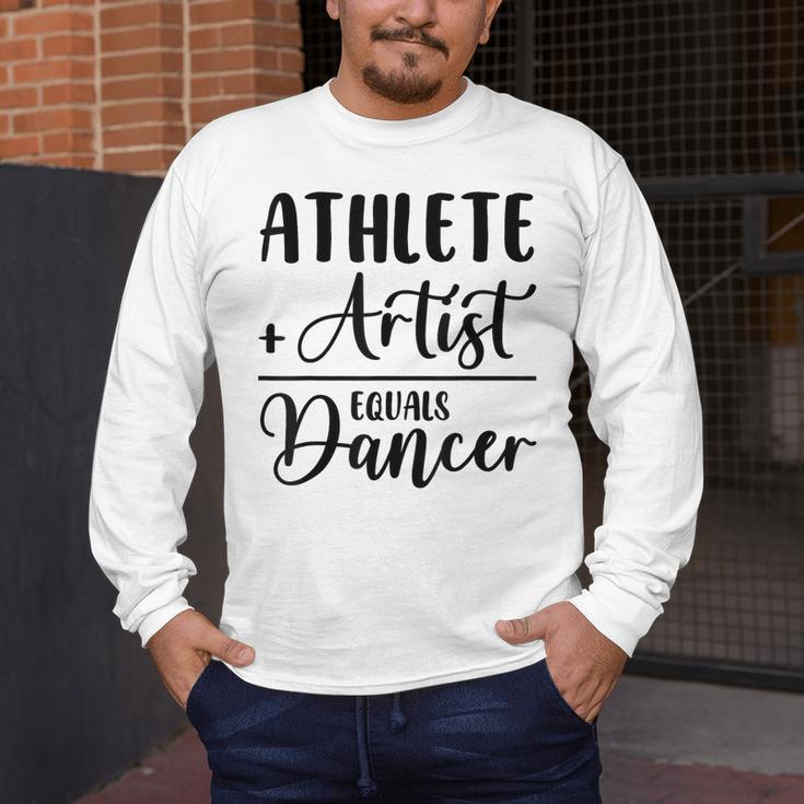 Athlete Plus Artist Equals Dancer Ballerina Teacher Student For Men Women Kids Men's Long Sleeve T-Shirt, funny design Athlete Plus Artist Equals Dancer Ballerina Teacher Student For Men Women Kids Men's Long Sleeve T-Shirt, funny design