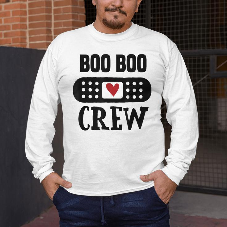 Boo Boo Crew First Aid School Nurse Day Care Teacher Men's Long Sleeve T-Shirt, funny design Boo Boo Crew First Aid School Nurse Day Care Teacher Men's Long Sleeve T-Shirt, funny design