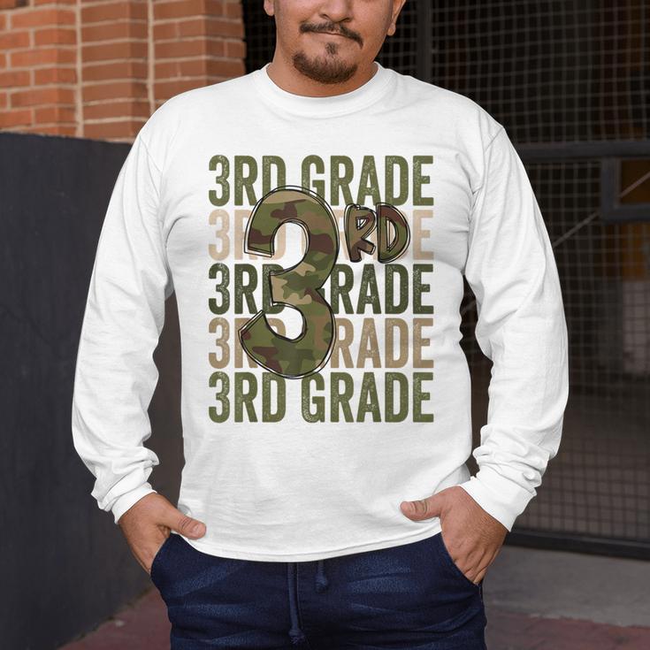 Camo Team 3rd Grade Squad Back To School Teacher Kids Boys Men's Long Sleeve T-Shirt, funny design Camo Team 3rd Grade Squad Back To School Teacher Kids Boys Men's Long Sleeve T-Shirt, funny design