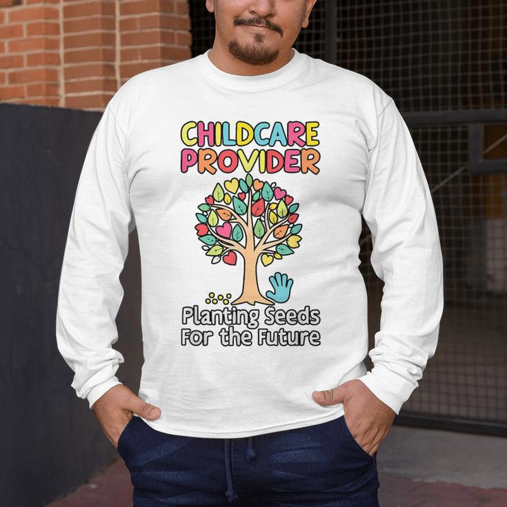 Childcare Provider Job Daycare Provider Daycare Teacher Men's Long Sleeve T-Shirt, funny design