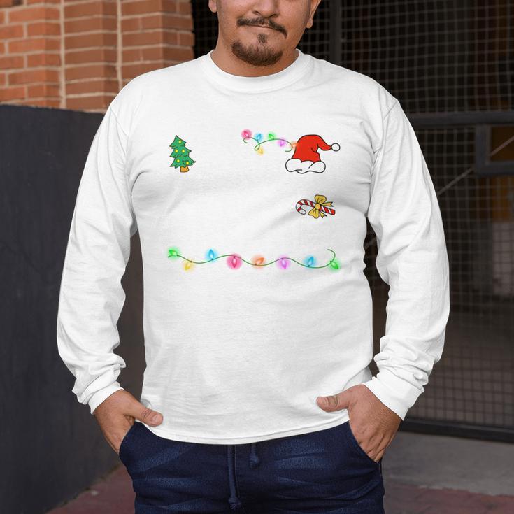 Is It Christmas Break Yet Teacher Xmas Light Santa Hat Men's Long Sleeve T-Shirt, funny design Is It Christmas Break Yet Teacher Xmas Light Santa Hat Men's Long Sleeve T-Shirt, funny design