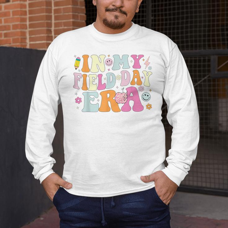 In My Field Day Era Teacher Kids Cute Groovy Field Day Men's Long Sleeve T-Shirt, funny design