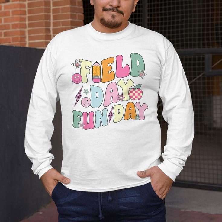 Field Day Fun Day Last Day Of School Teacher Student Men's Long Sleeve T-Shirt, funny design Field Day Fun Day Last Day Of School Teacher Student Men's Long Sleeve T-Shirt, funny design