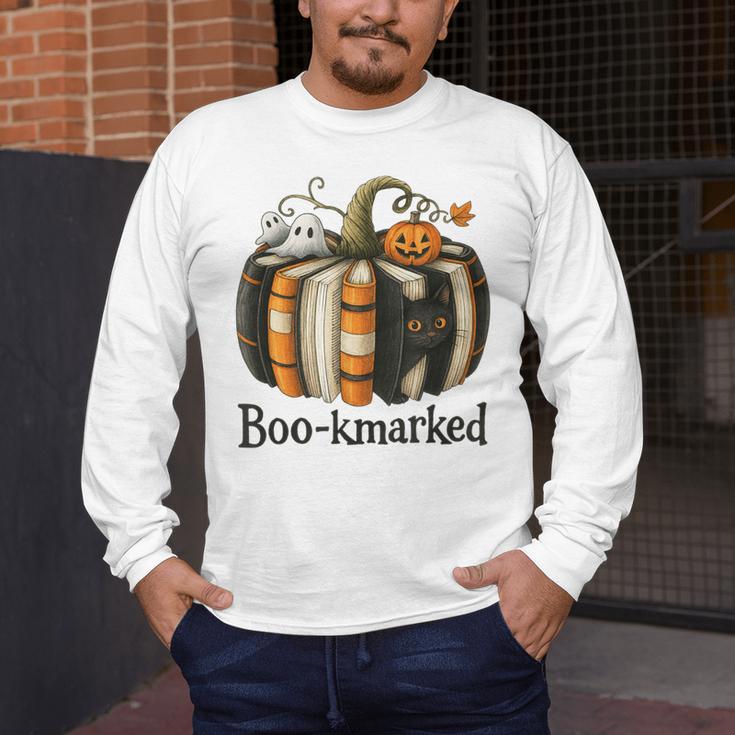 Fun Fall Book Lover Cute Teacher Student Halloween Men's Long Sleeve T-Shirt, funny design Fun Fall Book Lover Cute Teacher Student Halloween Men's Long Sleeve T-Shirt, funny design