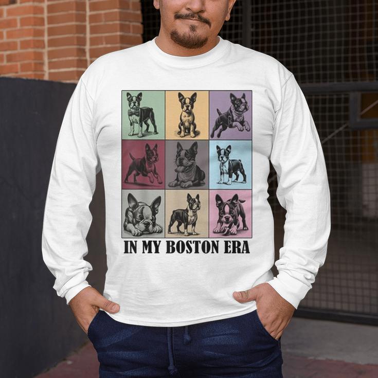 Funny Boston Terrier Quote In My Boston Terrier Era Cool Dog Men Women Men's Long Sleeve T-Shirt, funny design