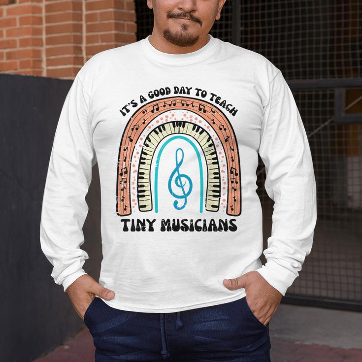 Good Day To Teach Tiny Musicians Piano Music Teacher Women Men's Long Sleeve T-Shirt, funny design Good Day To Teach Tiny Musicians Piano Music Teacher Women Men's Long Sleeve T-Shirt, funny design
