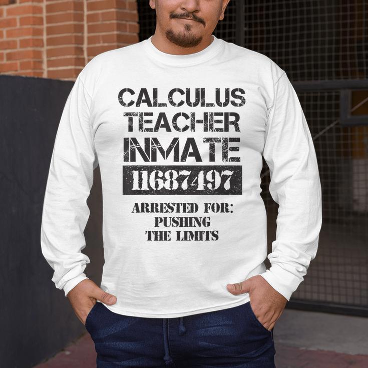 Halloween Calculus Teacher Prisoner Costume Men's Long Sleeve T-Shirt, funny design Halloween Calculus Teacher Prisoner Costume Men's Long Sleeve T-Shirt, funny design