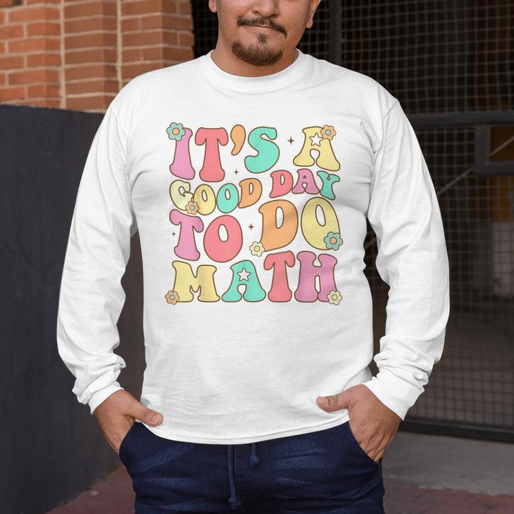 It's A Good Day To Do Math Teachers Women Kids Math Men's Long Sleeve T-Shirt, funny design It's A Good Day To Do Math Teachers Women Kids Math Men's Long Sleeve T-Shirt, funny design