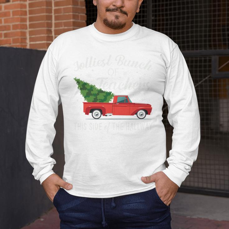 Jolliest Bunch Of Teachers This Side Of The Hallway Men's Long Sleeve T-Shirt, funny design
