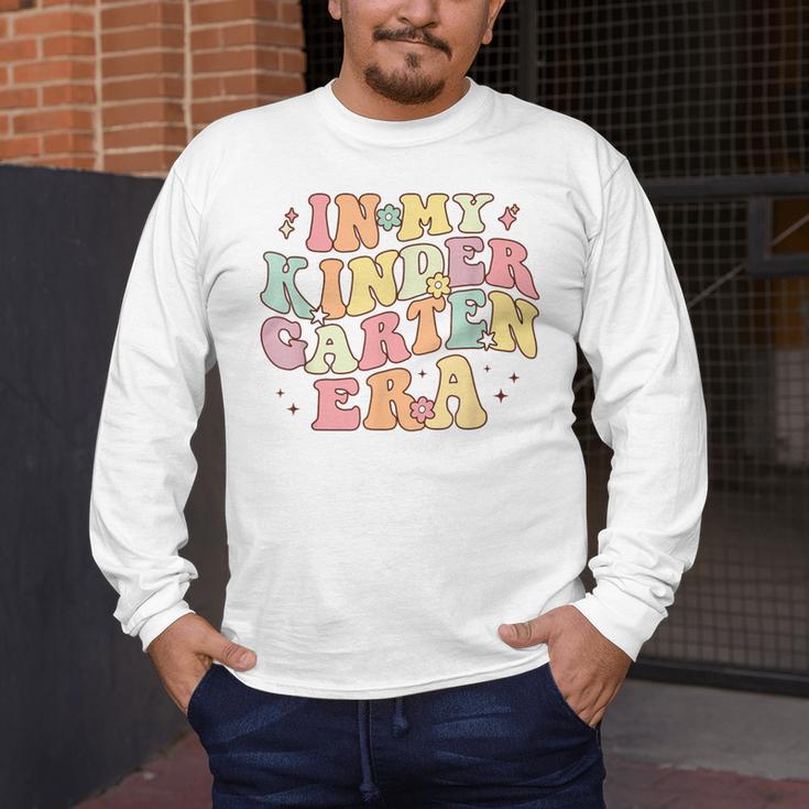 In My Kindergarten Era Retro Back To School Teacher Student Men's Long Sleeve T-Shirt, funny design