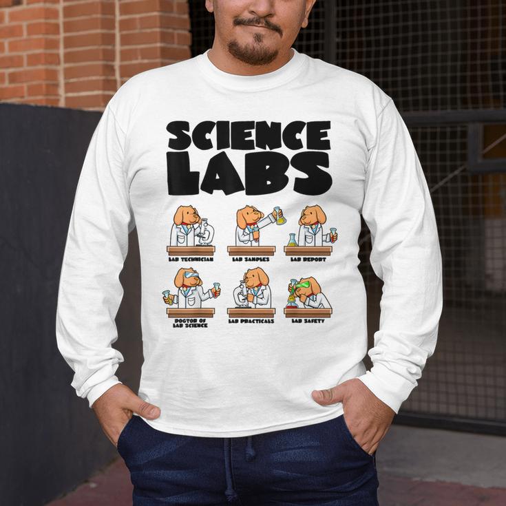 Labrador Retriever Science Labs Dog Lover Teacher Men's Long Sleeve T-Shirt, funny design Labrador Retriever Science Labs Dog Lover Teacher Men's Long Sleeve T-Shirt, funny design