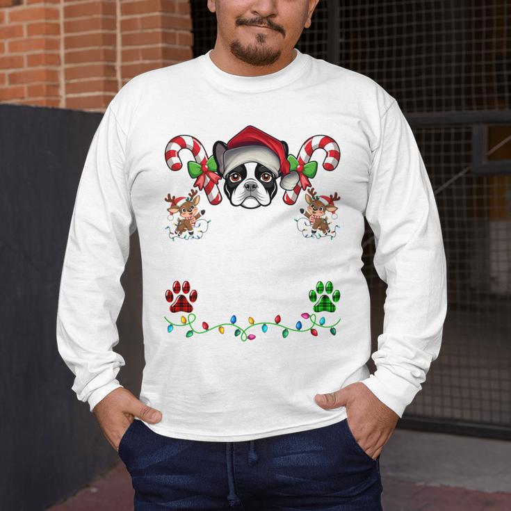 Most Likely Decorate Her Boston Terrier Dog Ugly Christmas Men's Long Sleeve T-Shirt, funny design