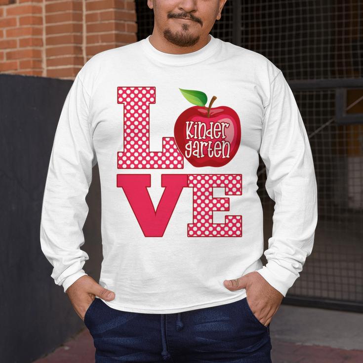 Love Kindergarten Cute Apple School Teacher Men's Long Sleeve T-Shirt, funny design Love Kindergarten Cute Apple School Teacher Men's Long Sleeve T-Shirt, funny design