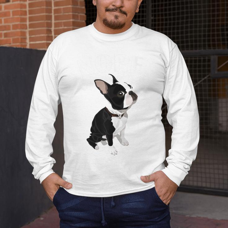 Love NOPE Boston Terrier Dog Lover Men's Long Sleeve T-Shirt, funny design