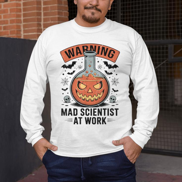 Mad Scientist Pumpkin Science Teacher Halloween Costume Kids Men's Long Sleeve T-Shirt, funny design Mad Scientist Pumpkin Science Teacher Halloween Costume Kids Men's Long Sleeve T-Shirt, funny design