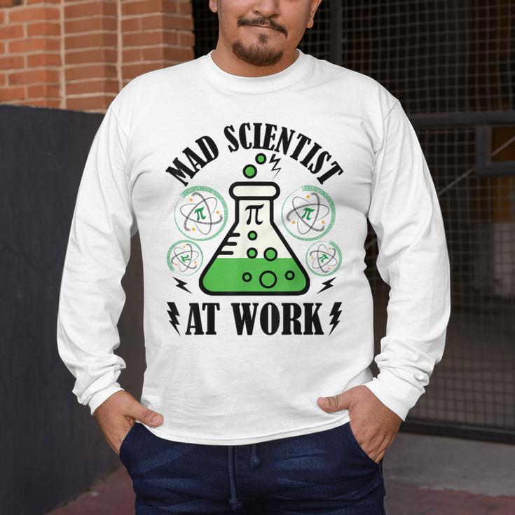 Mad Scientist Science Teacher Halloween Costume Teen Girls Men's Long Sleeve T-Shirt, funny design