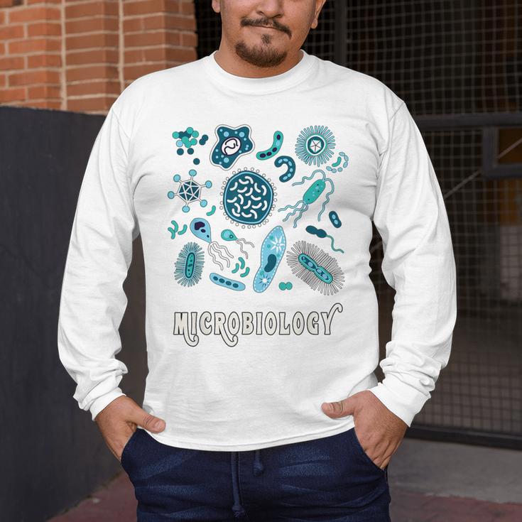 Microbiology Teacher Science Instructor Tee Shirt For Men Women Men's Long Sleeve T-Shirt, funny design