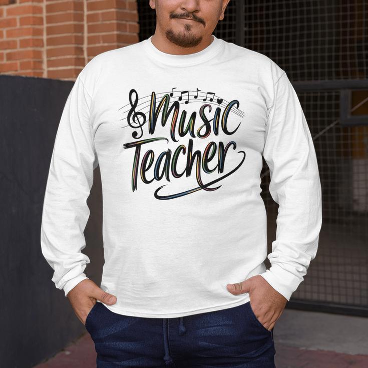Music Teacher For Women Elementary First Day Of School Men's Long Sleeve T-Shirt, funny design Music Teacher For Women Elementary First Day Of School Men's Long Sleeve T-Shirt, funny design