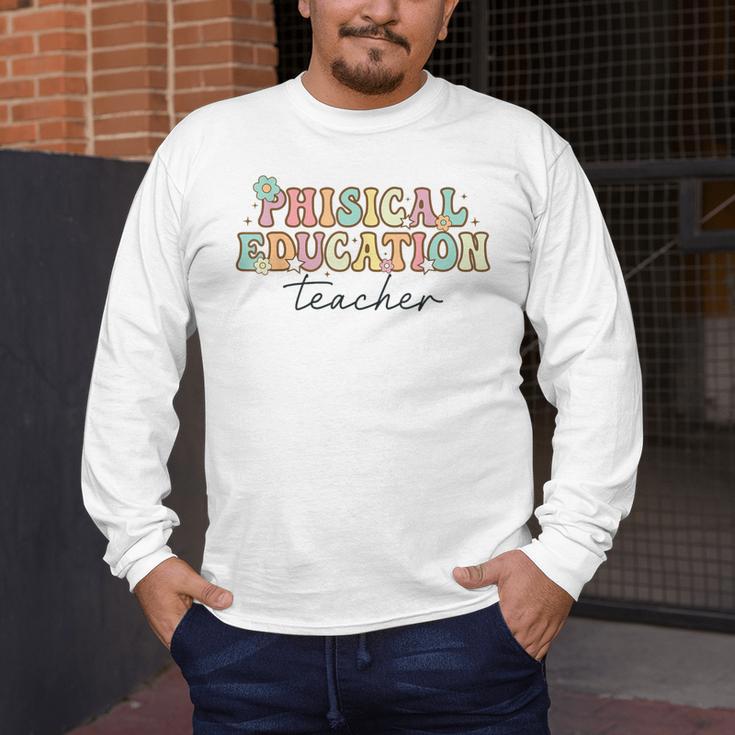 PE Teacher Back To School Physical Education Teacher Men's Long Sleeve T-Shirt, funny design PE Teacher Back To School Physical Education Teacher Men's Long Sleeve T-Shirt, funny design
