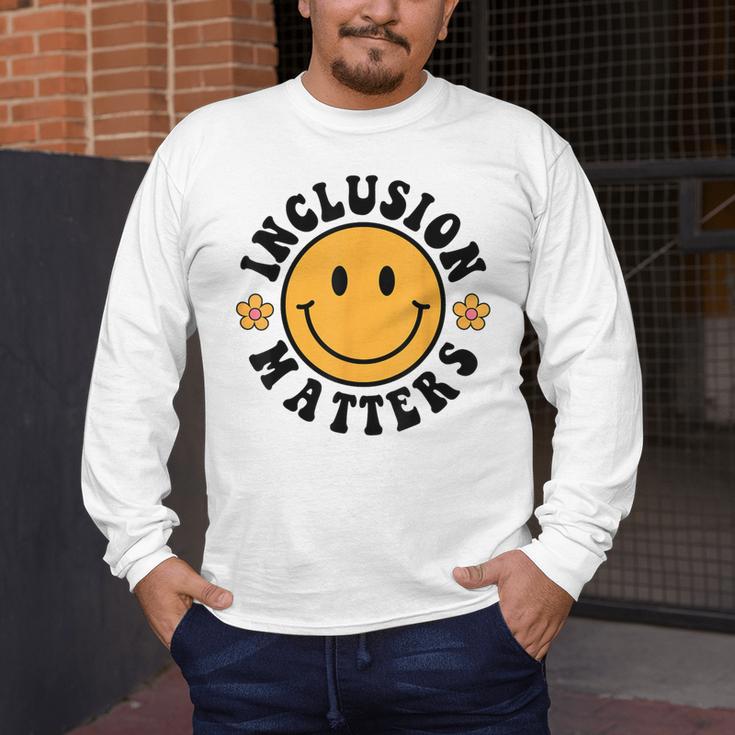 Special Education Teacher Autism Awareness Inclusion Matters Men's Long Sleeve T-Shirt, funny design Special Education Teacher Autism Awareness Inclusion Matters Men's Long Sleeve T-Shirt, funny design