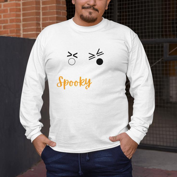 Spooky Inequalities Ghosts Halloween Math Teacher Men's Long Sleeve T-Shirt, funny design Spooky Inequalities Ghosts Halloween Math Teacher Men's Long Sleeve T-Shirt, funny design