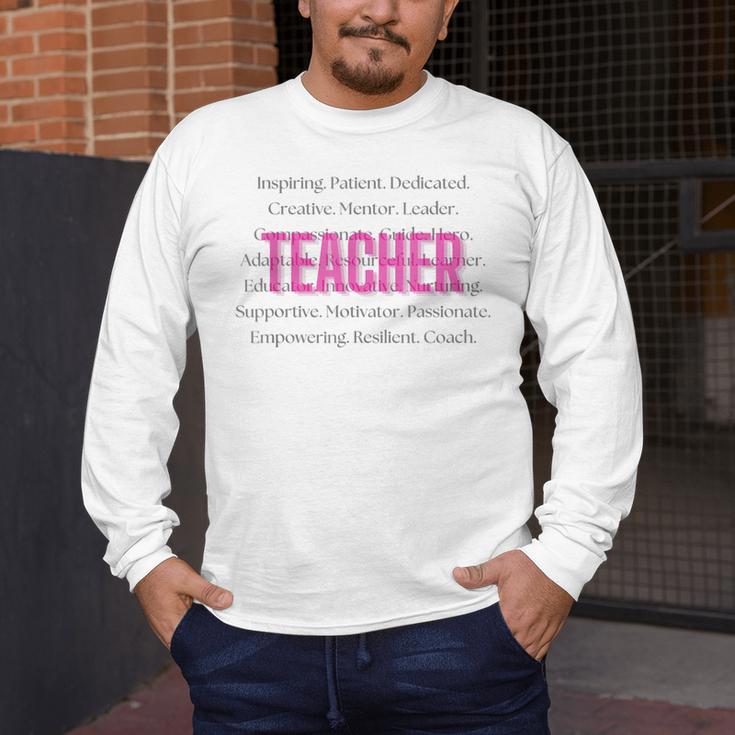 TEACH Inspirational Teacher Comfortable & Stylish T-Shirt Men's Long Sleeve T-Shirt, funny design TEACH Inspirational Teacher Comfortable & Stylish T-Shirt Men's Long Sleeve T-Shirt, funny design