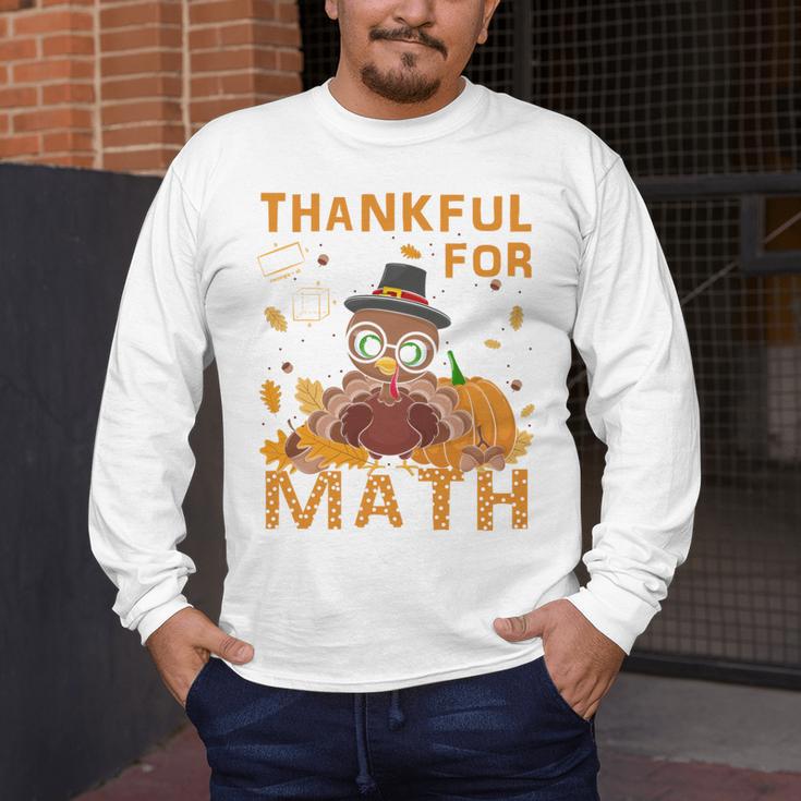 Thankful Math Turkey Teacher Happy Thanksgiving Men's Long Sleeve T-Shirt, funny design Thankful Math Turkey Teacher Happy Thanksgiving Men's Long Sleeve T-Shirt, funny design