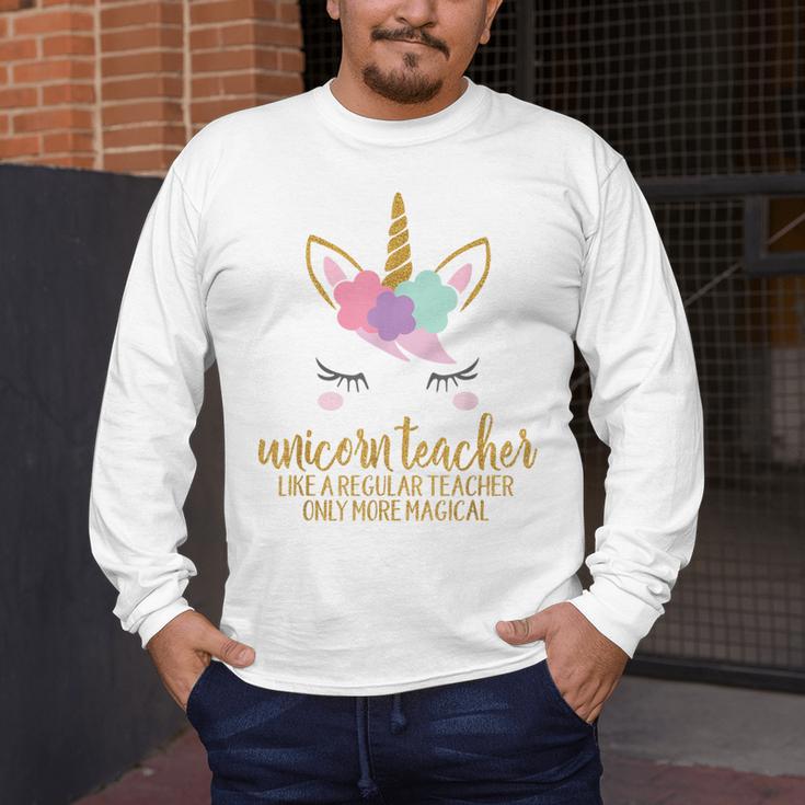 Unicorn Teacher Shirt For Women School Teacher Men's Long Sleeve T-Shirt, funny design Unicorn Teacher Shirt For Women School Teacher Men's Long Sleeve T-Shirt, funny design