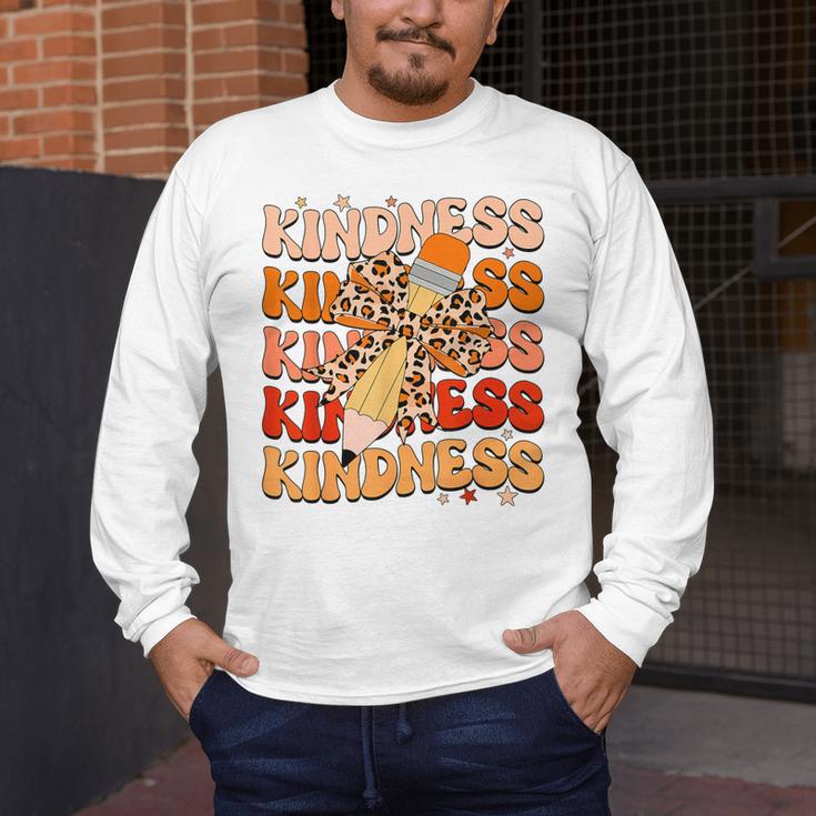 Unity Day Orange Kindness Teacher Bow Anti Bullying Be Kind Men's Long Sleeve T-Shirt, funny design