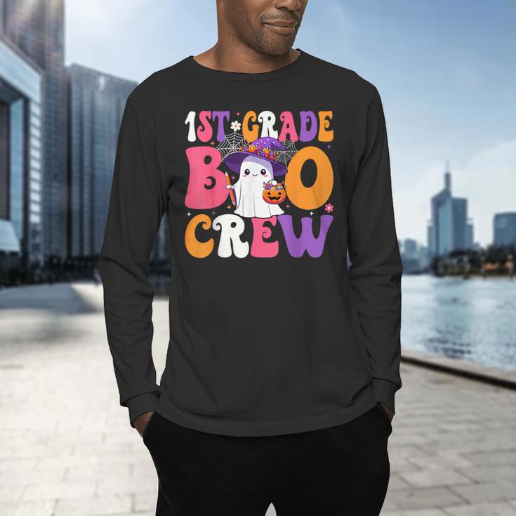 1st Grade Boo Crew Halloween First Grade Halloween Teacher Men's Long Sleeve T-Shirt, gift for family, gift for coworker 1st Grade Boo Crew Halloween First Grade Halloween Teacher Men's Long Sleeve T-Shirt, gift for family, gift for coworker