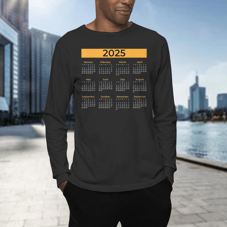 2025 Calendar For Planners Teachers Offices Months Men's Long Sleeve T-Shirt, gift for family, gift for coworker 2025 Calendar For Planners Teachers Offices Months Men's Long Sleeve T-Shirt, gift for family, gift for coworker