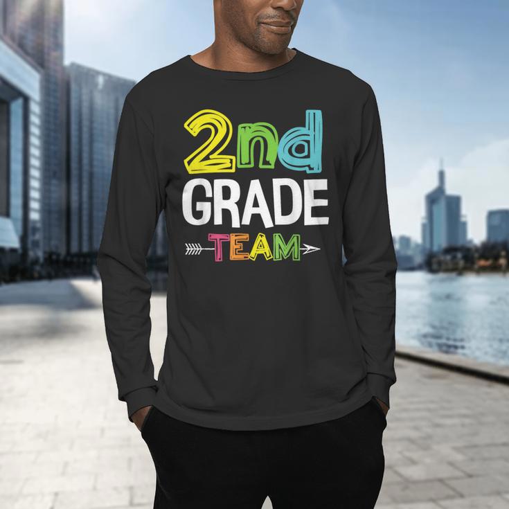 2nd Grade Team T-Shirt 2nd Grade Squad Teacher Men's Long Sleeve T-Shirt, gift for family, gift for coworker