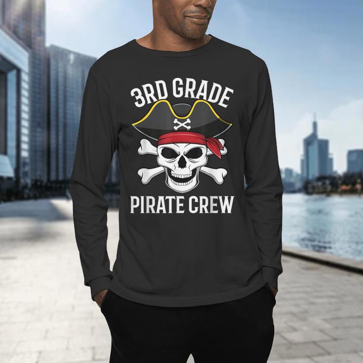 3rd Grade Pirate Crew Halloween Costume Student Teacher Men's Long Sleeve T-Shirt, gift for family, gift for coworker 3rd Grade Pirate Crew Halloween Costume Student Teacher Men's Long Sleeve T-Shirt, gift for family, gift for coworker