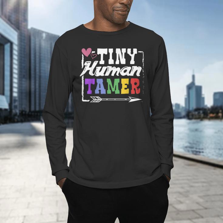 4 Teachers Or Parents Tiny Human Tamer Tee T-Shirt Men's Long Sleeve T-Shirt, gift for family, gift for coworker 4 Teachers Or Parents Tiny Human Tamer Tee T-Shirt Men's Long Sleeve T-Shirt, gift for family, gift for coworker
