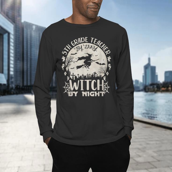 5th Grade Teacher By Day Witch By Night Halloween Men's Long Sleeve T-Shirt, gift for family, gift for coworker 5th Grade Teacher By Day Witch By Night Halloween Men's Long Sleeve T-Shirt, gift for family, gift for coworker