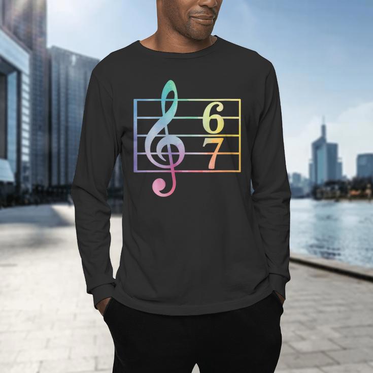 67 Music Meme Slang Six Seven Music Teacher Musician Men's Long Sleeve T-Shirt, gift for family, gift for coworker 67 Music Meme Slang Six Seven Music Teacher Musician Men's Long Sleeve T-Shirt, gift for family, gift for coworker