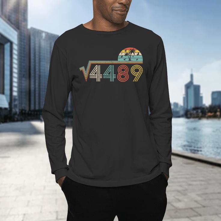 67 Vintage Meme Square Root 4489 Slang Math Teacher Men's Long Sleeve T-Shirt, gift for family, gift for coworker