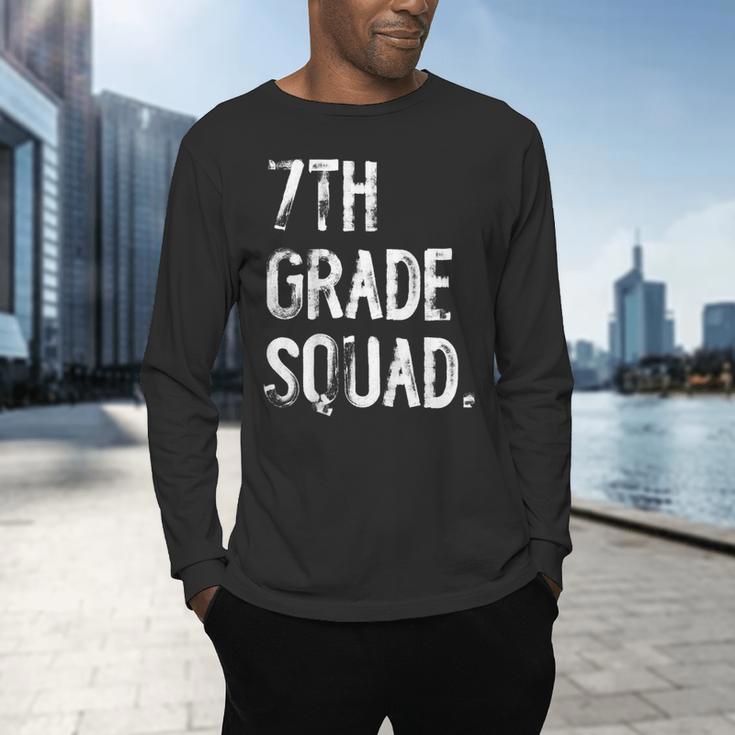 7th Grade Squad Back To School Student Teacher Men's Long Sleeve T-Shirt, gift for family, gift for coworker 7th Grade Squad Back To School Student Teacher Men's Long Sleeve T-Shirt, gift for family, gift for coworker