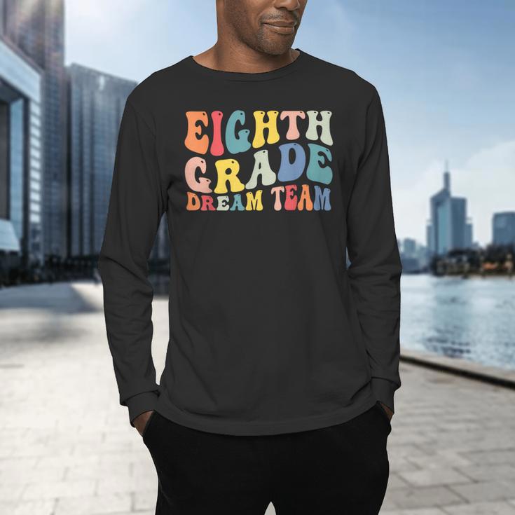 8th Grade Dream Team Teachers Boys Kids Retro Back To School Men's Long Sleeve T-Shirt, gift for family, gift for coworker 8th Grade Dream Team Teachers Boys Kids Retro Back To School Men's Long Sleeve T-Shirt, gift for family, gift for coworker