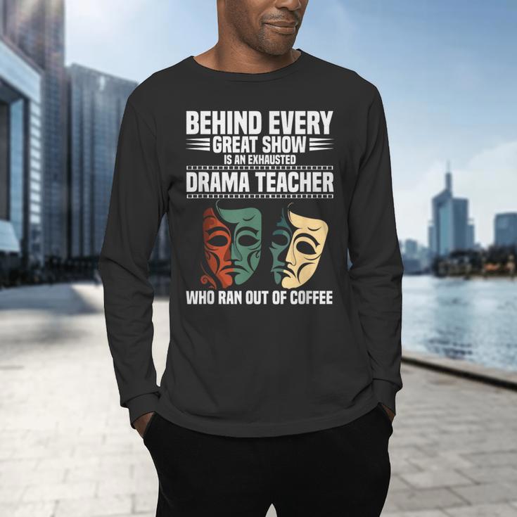 Theatre Teacher Drama Lover Theatre Mask Drama Teacher Men's Long Sleeve T-Shirt, gift for family, gift for coworker Theatre Teacher Drama Lover Theatre Mask Drama Teacher Men's Long Sleeve T-Shirt, gift for family, gift for coworker