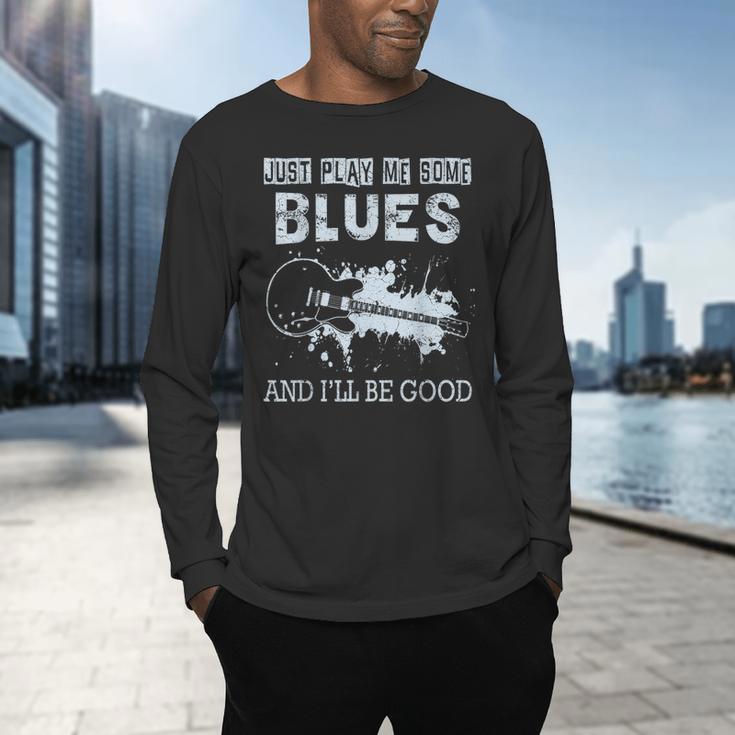 Blues Music Band Lover Vintage Guitar Teacher Blues Men's Long Sleeve T-Shirt, gift for family, gift for coworker Blues Music Band Lover Vintage Guitar Teacher Blues Men's Long Sleeve T-Shirt, gift for family, gift for coworker