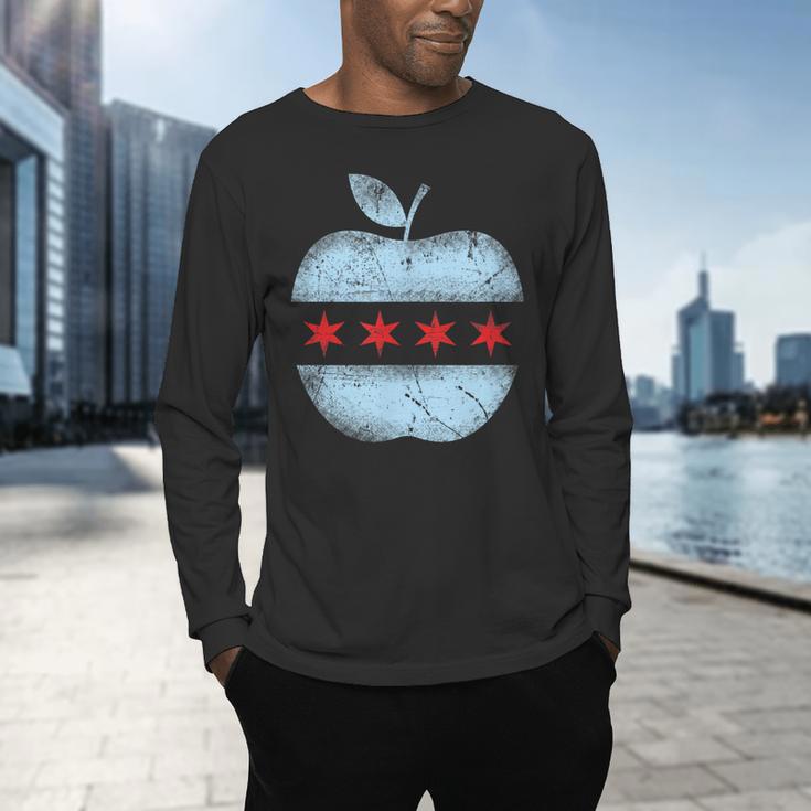 Chicago Flag Teacher School Cute Men's Long Sleeve T-Shirt, gift for family, gift for coworker Chicago Flag Teacher School Cute Men's Long Sleeve T-Shirt, gift for family, gift for coworker