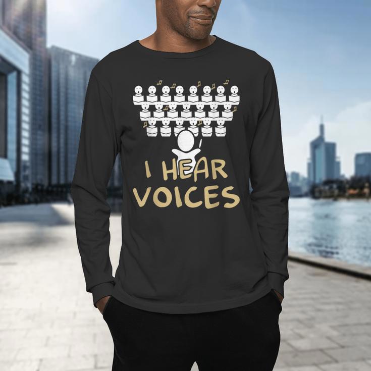 Choir Teacher Shirt I Hear Voices Chorister Tee Men's Long Sleeve T-Shirt, gift for family, gift for coworker Choir Teacher Shirt I Hear Voices Chorister Tee Men's Long Sleeve T-Shirt, gift for family, gift for coworker