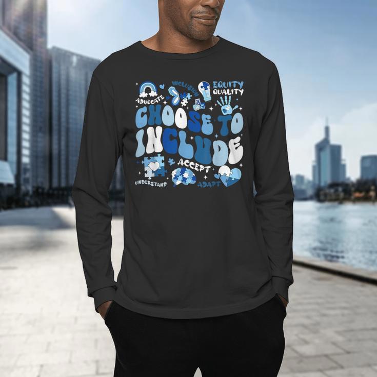 Choose To Include Inclusion Matters Autism Awareness Teacher Men's Long Sleeve T-Shirt, gift for family, gift for coworker Choose To Include Inclusion Matters Autism Awareness Teacher Men's Long Sleeve T-Shirt, gift for family, gift for coworker