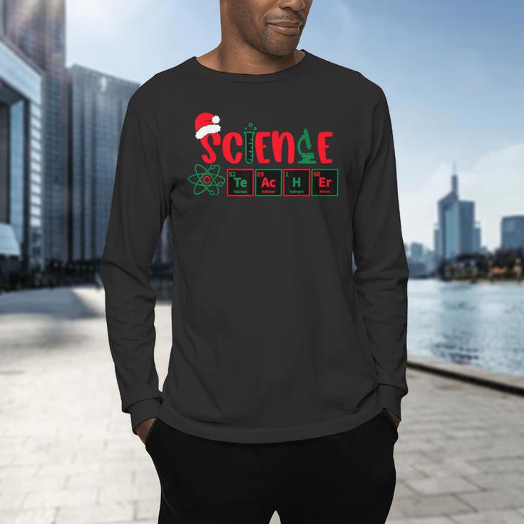 Christmas Science Teacher Santa Educator Chemical Elements Men's Long Sleeve T-Shirt, gift for family, gift for coworker Christmas Science Teacher Santa Educator Chemical Elements Men's Long Sleeve T-Shirt, gift for family, gift for coworker