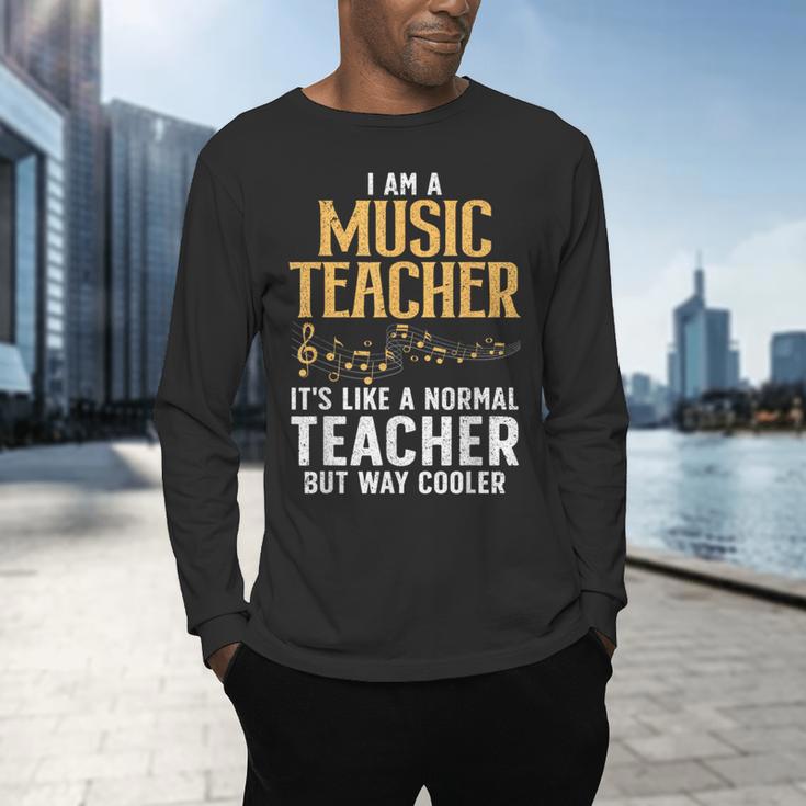 Cool Music Teacher Art For Men Women School Orchestra Coach Men's Long Sleeve T-Shirt, gift for family, gift for coworker